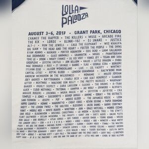 Lollapalooza 2017 Chicago Concert Headliners Chance The Rapper The Killers Large